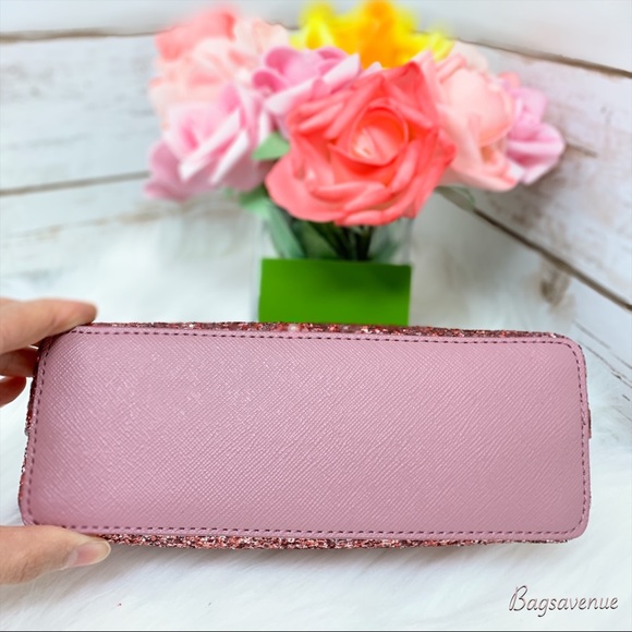 Kate spade cosmetic Shiloh glitter peony pouch - Picture 4 of 7